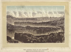 The Victoria Falls of the Zambesi, Called by the Natives Mosyoatunya, Smoke-sounding by English School