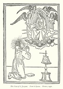 The Vision of St. Jacopone, From His Laudi, Florence by English School