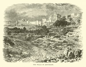 The Walls of Jerusalem by English School