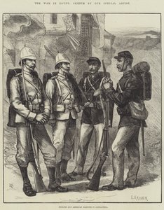 The War in Egypt, English and American Marines in Alexandria by English School