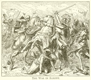 The War in Saxony by English School