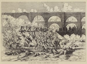 The War in Spain, Volunteers of Teruel repelling a Carlist Attack