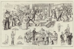 The War in the Soudan, making Clothing at Pimlico for the Troops going to Souakim by English School