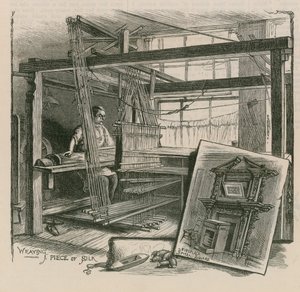 The Weavers of Spitalfields by English School