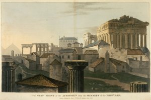 The West Front of the Acropolis from the Summits of the Propylea, Illustration from 