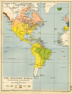 The Western World European Colonies and Dependencies by English School