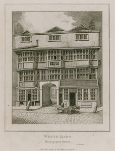The White Hart, Bishopsgate Street by English School