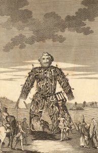 The Wicker Man of the Druids, from The Complete English Traveller, or a New Survey and Description of England and Wales, pub. 1771