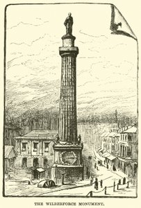 The Wilberforce Monument by English School