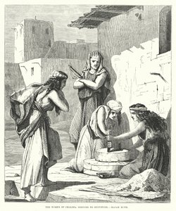 The Women of Chaldea Reduced to Servitude, Isaiah XLVII (engraving) by English School