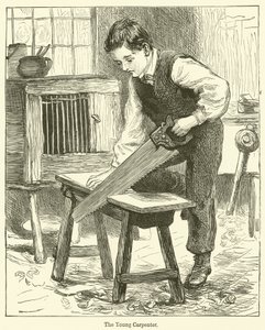 The Young Carpenter by English School