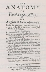 The Anatomy of Exchange Alley by English School