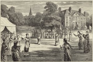 The ancient national game of stoolball by English School