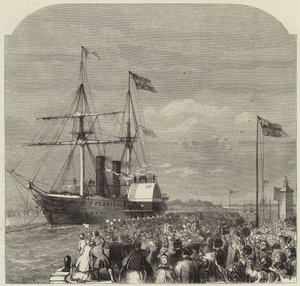 The arrival of Garibaldi at Southampton
