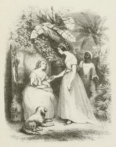 The arrival of Madame De La Tour by English School
