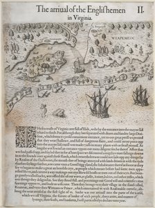 The Arrival of the Englishmen in Virginia
