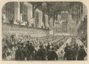 The Banquet Given to M. Berryer in the Middle Temple Hall by English School