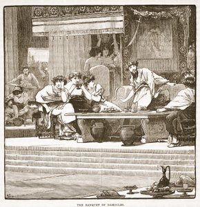 The Banquet of Damocles by English School