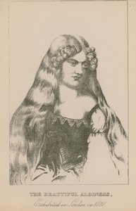 The Beautiful Albiness, Exhibited in London in 1810