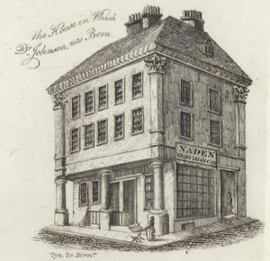 The Birthplace of Dr Samuel Johnson by English School