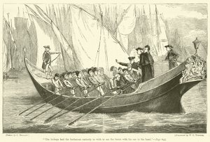 The bishops had the barbarous curiosity to wish to see the baron with his oar in his hand by English School