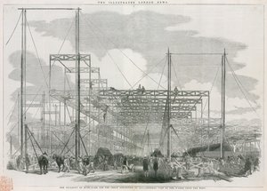 The building in Hyde Park, London, for the Great Exhibition of 1851 by English School