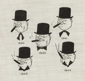 The changing moods of British Prime Minister Winston Churchill as the Second World War progressed
