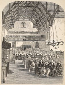 The chapel at Brixton, illustration from The Criminal Prisons of London and Scenes from Prison Life by Henry Mayhew and John Binny, pub. 1862