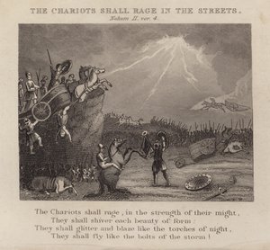 The Chariots Shall Rage in the Streets, Nahum 2:4