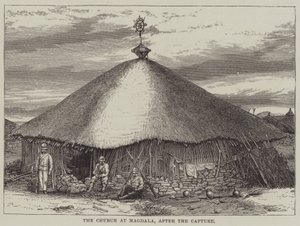 The church at Magdala, after the capture by English School