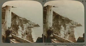 The Coast of Amalfi and the Bay of Salerno from a Converted Convent, a Stereoscopic View by English School