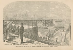 The Convicts Returning to the Hulks by English School