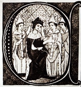 The Coronation of King Edward I by English School