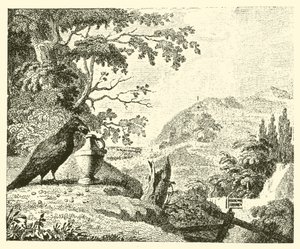 The crow and the pitcher by English School
