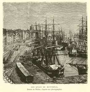 The Docks of Montreal, Quebec, Canada by English School