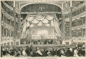 The drawing of the Art Union prizes at Drury Lane Theatre in 1843 by English School