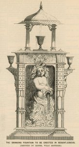The Drinking Fountain to be Erected in Regent Circus by English School