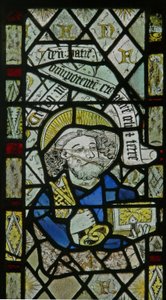 The east window depicting St Peter by English School