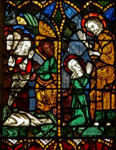 The east window depicting a Resurrection scene: the Holy Women at the Tomb; Mary Magdalene with Christ