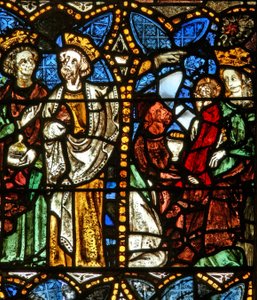 The east window depicting the Adoration of the Magi