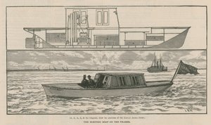 The Electric Boat on the Thames by English School