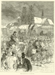 The Evacuation of Orleans, December 1870 by English School