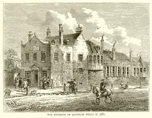 The Exterior of Bagnigge Wells in 1780 by English School