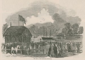 The Ferry at the Serpentine, Hyde Park, London by English School
