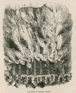 The fire in Oxford Street, London by English School