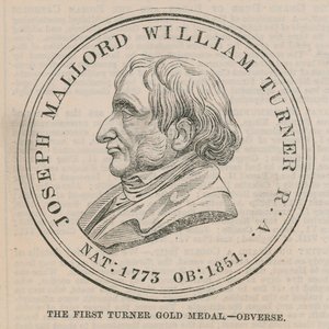 The first Turner Gold Medal (obverse) by English School