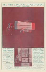 The First Anaglyph Advertisement Ever Published