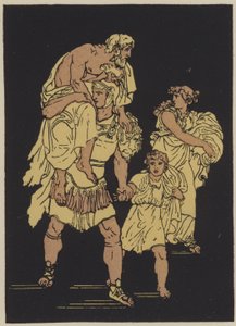 The flight from Troy by English School