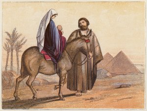 The Flight into Egypt by English School