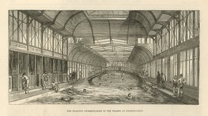 The Floating Swimming Bath in the Thames at Charing Cross